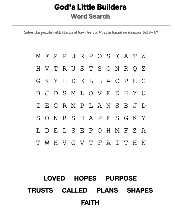 Stone Soup word-search